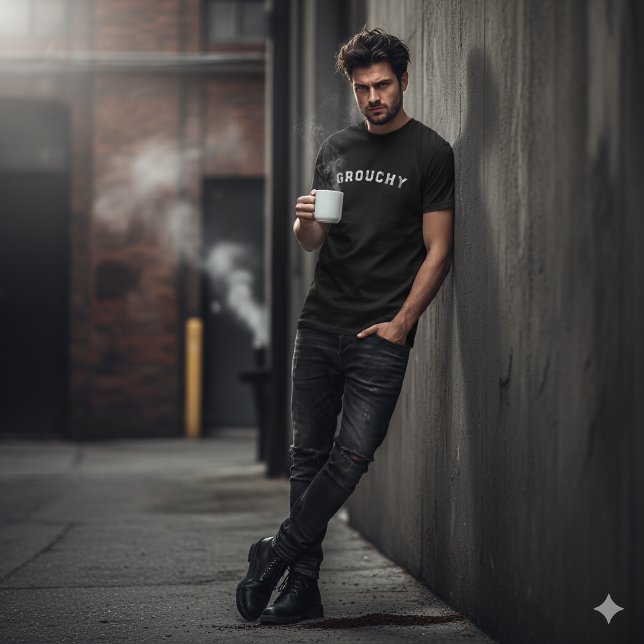 Grouchy Mood Funny Quote T-Shirt (Creator Uploaded)