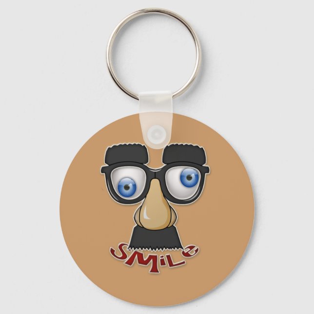 grouchy smile key ring (Front)