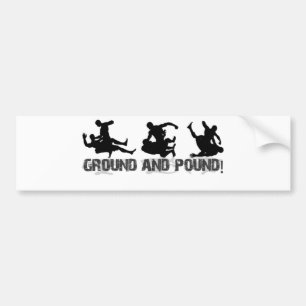 Ground and Pound Line Bumper Sticker