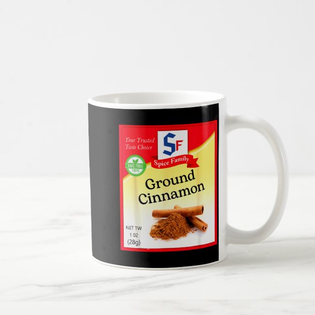 Ground Cinnamon Condiment Holiday Sce Group Costum Coffee Mug (Right)