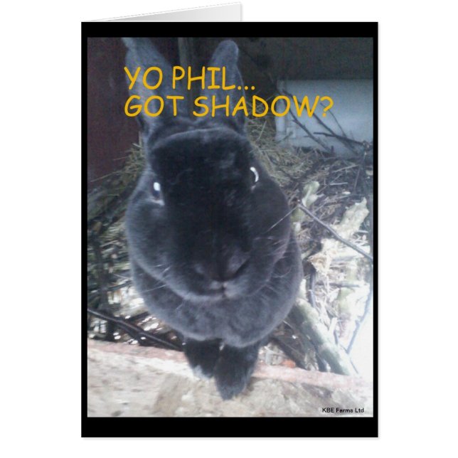 Ground Hog Day/Easter  Card (Front)