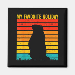 Ground Hog Day Shirt Decorations Costume Woodchuck Magnet