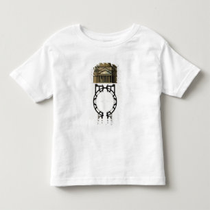 Ground plan and facade of the Pantheon, Rome, from Toddler T-Shirt