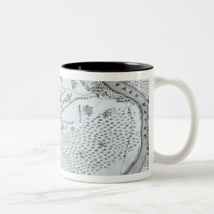 Ground Plan of the Battle of San Jacinto Two-Tone Coffee Mug