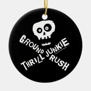 Ground Rush Skydiver Ceramic Ornament