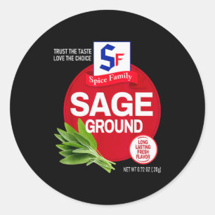 Ground Sage Halloween Sce Costume Group Matching  Classic Round Sticker