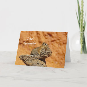 Ground Squirrel  2 Sympathy Card