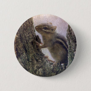 Ground Squirrel Grunge 6 Cm Round Badge