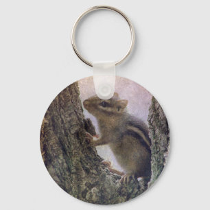 Ground Squirrel Grunge Key Ring