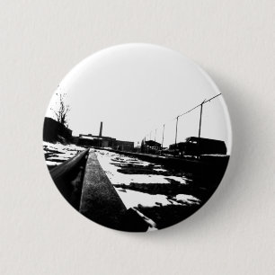 Ground View Of Road Tracks 6 Cm Round Badge