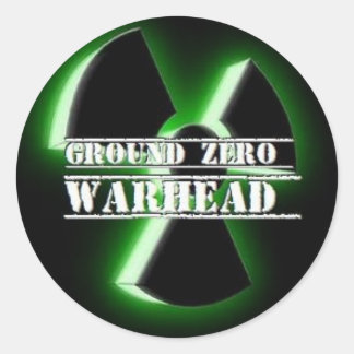 Ground Zero Warhead 3D Classic Round Sticker