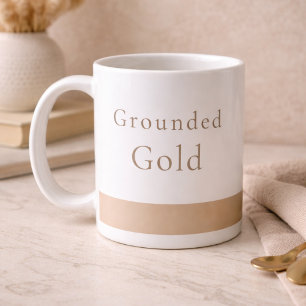 Grounded Gold Calm Classic Mug, 11 oz Coffee Mug