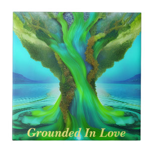 Grounded in Love Bible passage  Ceramic Tile