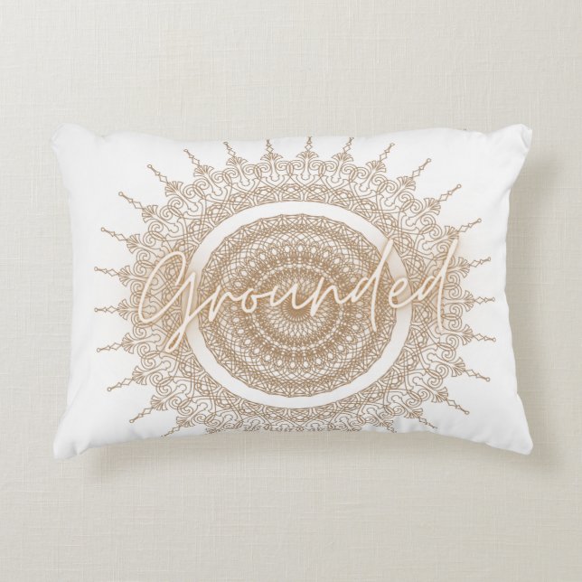 Grounded Mandala Pillow (Front)