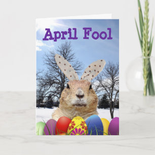 Groundhog April Fool Day Card