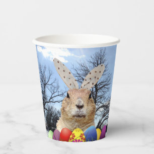 Groundhog April Fool Day Paper Cups