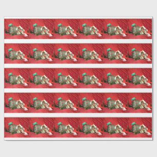Groundhog Bessie and Red Squirrel Bluster Giftwrap Wrapping Paper