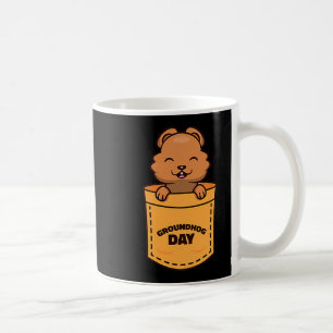 Groundhog Day 2023 Pocket Meme Funny Groundhog Lov Coffee Mug