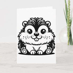 Groundhog Day 2024 Happy Ground Hog Funny Men Wome Card