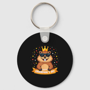 Groundhog Day 2025 Celebration Tee Co. - Uni Adult Key Ring