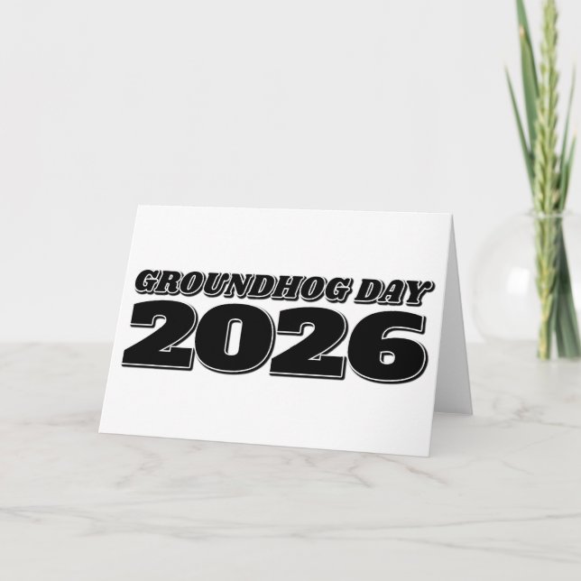 Groundhog Day 2026 Card (Front)