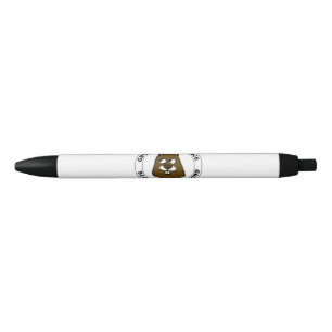 Groundhog Day 2026 with Groundhog face Black Ink Pen