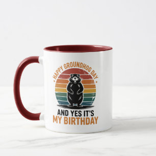 Groundhog Day Birthday Cute Groundhog Birthday Mug