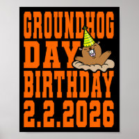 Groundhog Day Birthday February 2nd 2026 Party Ora