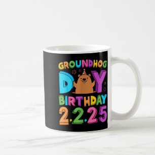 Groundhog Day Birthday Party Hat Retro 60s 70s 80s Coffee Mug