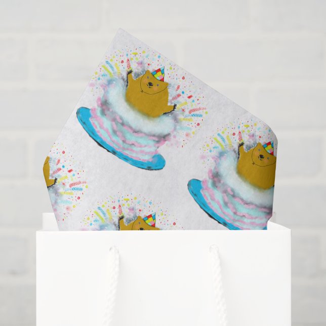 Groundhog Day Birthday Tissue Paper (Gift Bag)