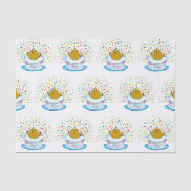 Groundhog Day Birthday Tissue Paper (Front)