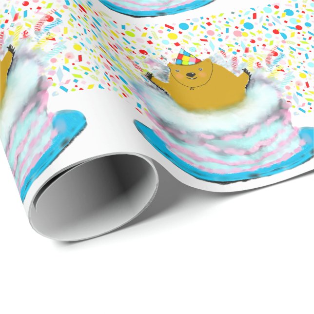 Groundhog Day Birthday Wrapping Paper (Roll Corner)
