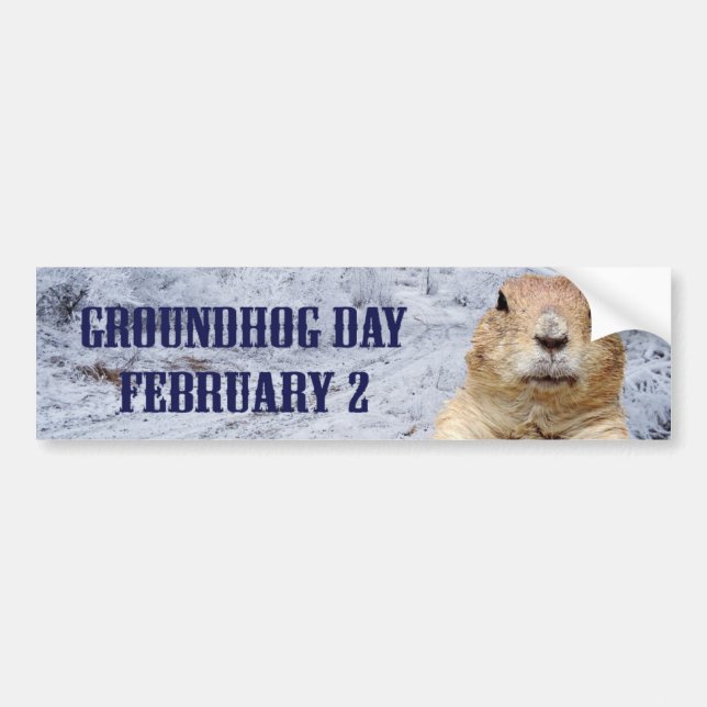 Groundhog Day Bumper Sticker (Front)