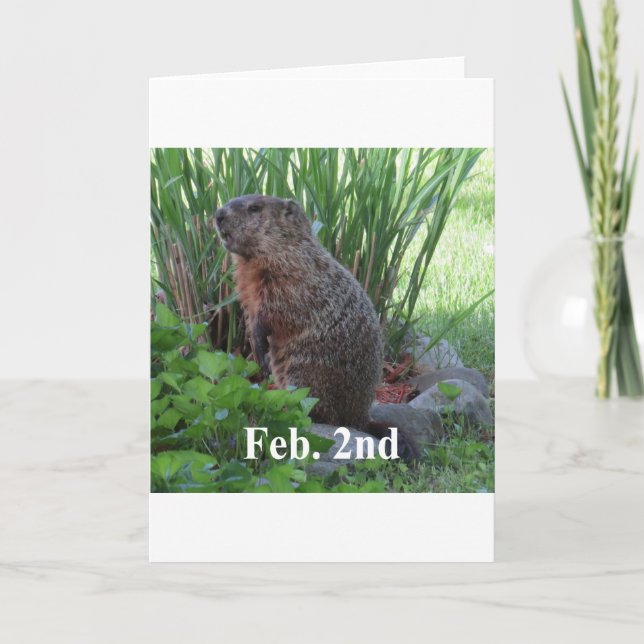 Groundhog Day Card (Front)