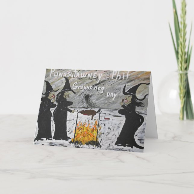 Groundhog Day Card (Front)