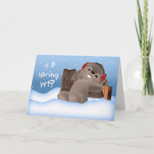 Groundhog Day Card - Is It Spring Yet?