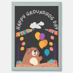 Groundhog Day Celebration: Shadow or Shine? Magnet