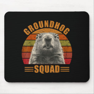Groundhog Day Decorations 2025 Retro Vintage Groun Mouse Pad