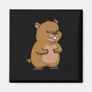 Groundhog Day Gift Men Women Groundhog Magnet