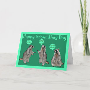 Groundhog Day Greeting Card