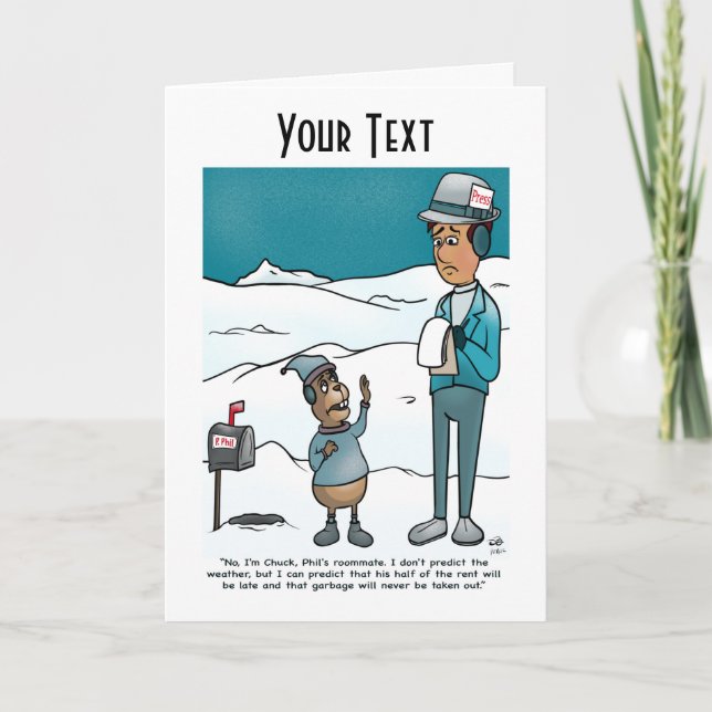 Groundhog Day Greeting Card (Front)
