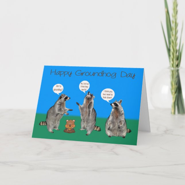 Groundhog Day Greeting Cards (Front)