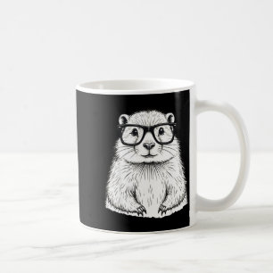 Groundhog Day Groundhog In Gles Cute Animal Woodch Coffee Mug