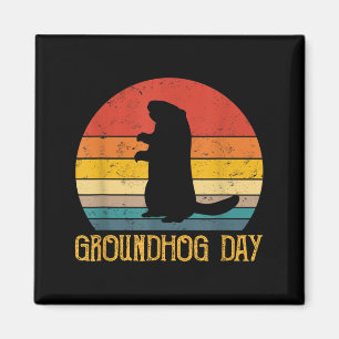 Groundhog Day Groundhogs Funny Rodent Animal Lover Magnet