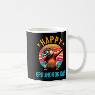 Groundhog Day Happy Dabbing Ground Hog Kids Funny Coffee Mug