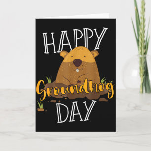 Groundhog Day Happy Groundhog Day Card