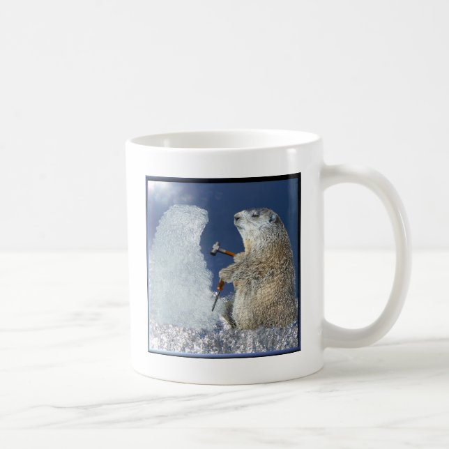 Groundhog Day Ice Sculpture Coffee Mug (Right)