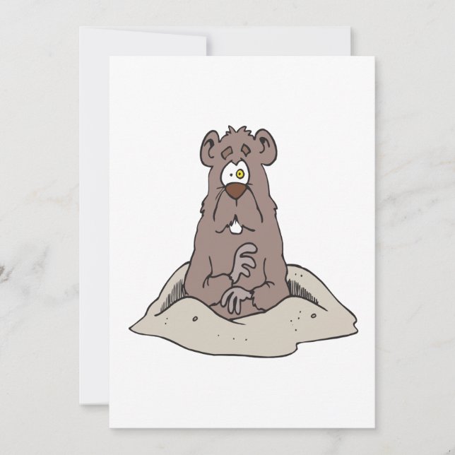 Groundhog Day Invitation (Front)