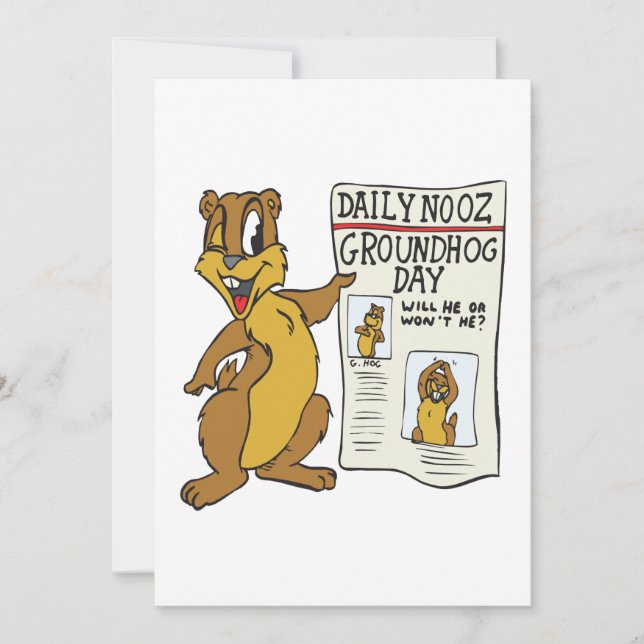 Groundhog Day Invitation (Front)