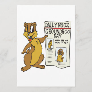 Groundhog Day Invitation